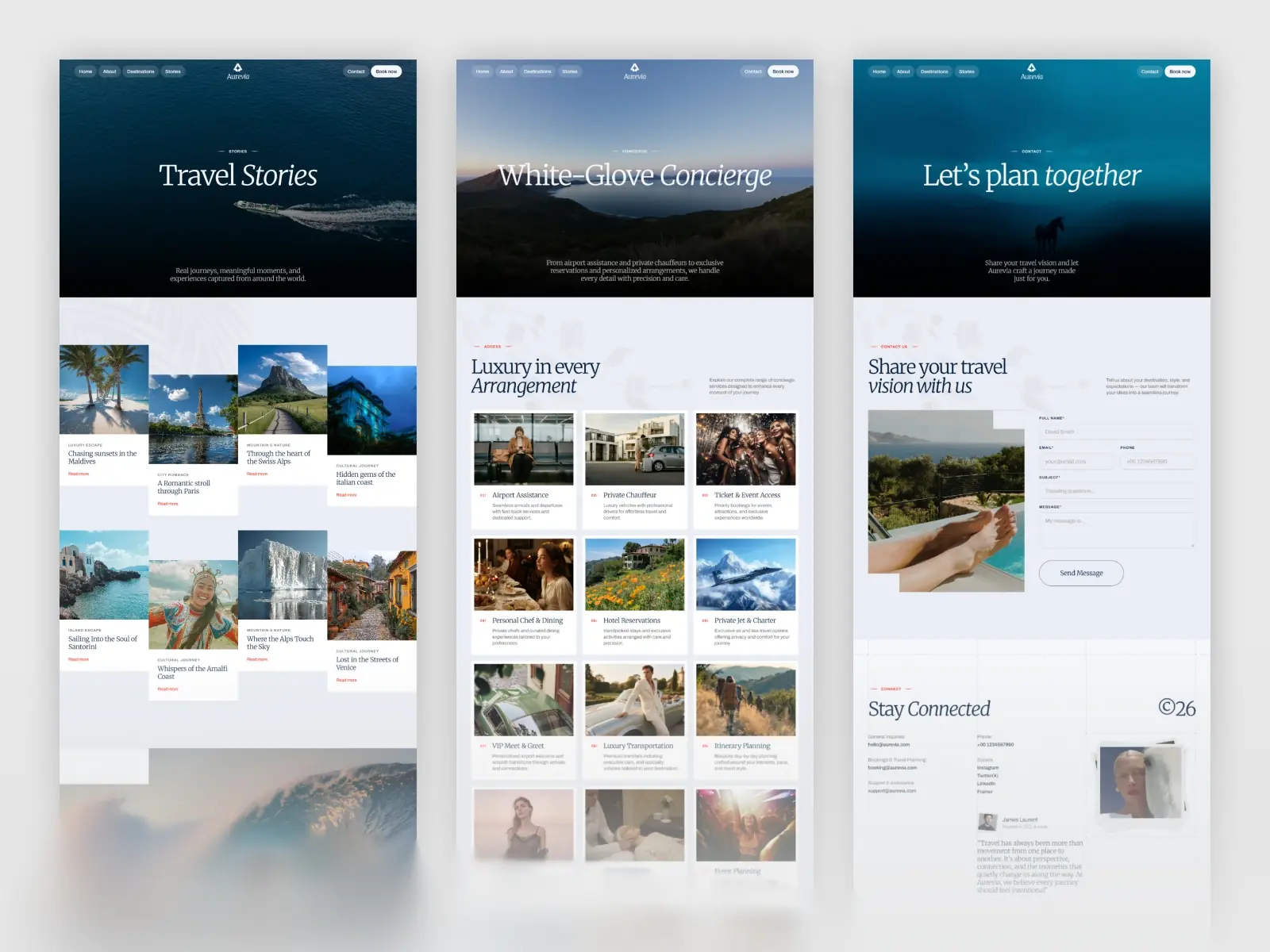 Aurevia — An Elegant Travel Agency Template