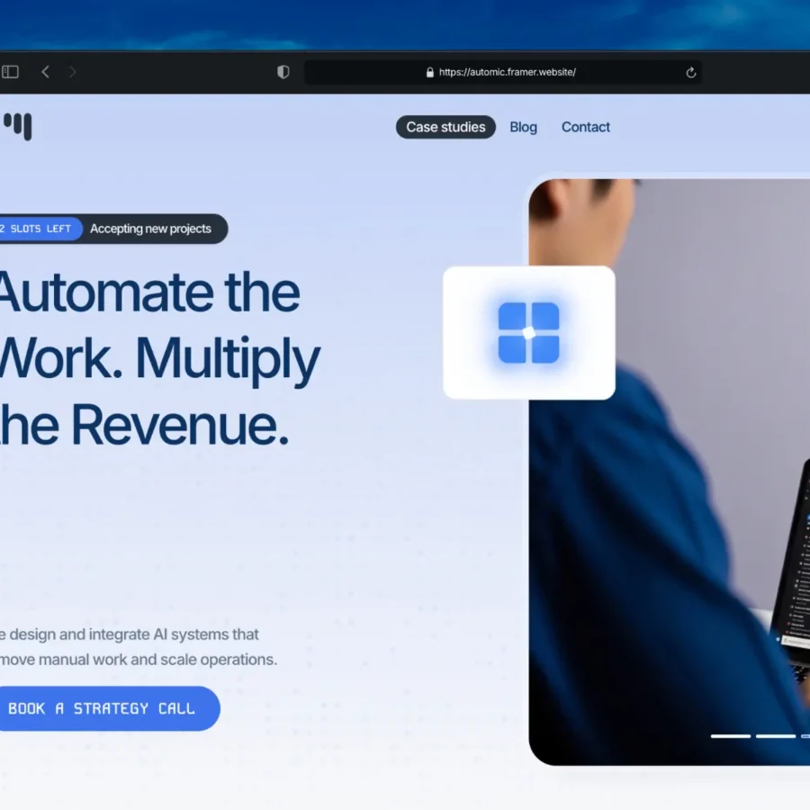 Automic — AI Agency Template — Umeh Chinonso Vincent Framer Template