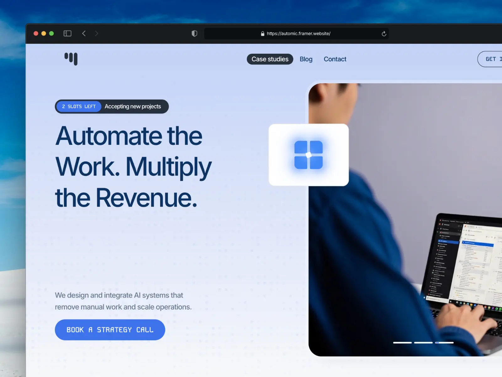 Automic — AI Agency Template — Umeh Chinonso Vincent Framer Template