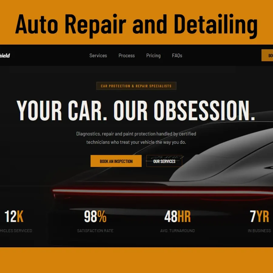 Autoshield — Automotive Service Template — Pedro AGB Framer Template