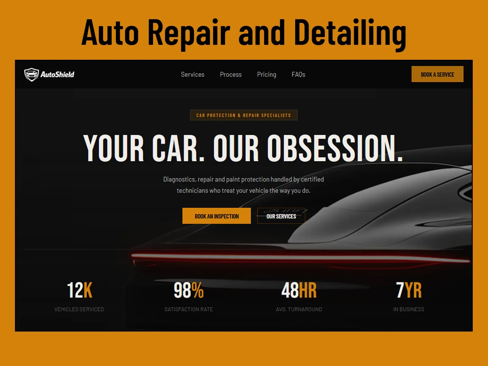 Autoshield — Automotive Service Template — Pedro AGB Framer Template