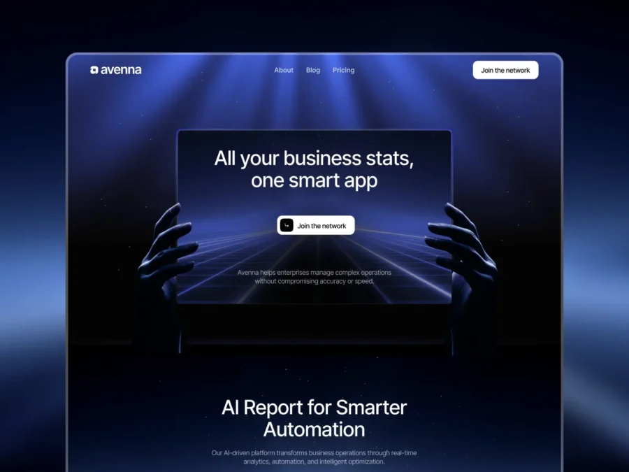 Avenna — AI App Website — Adam Unroot.design Framer Template