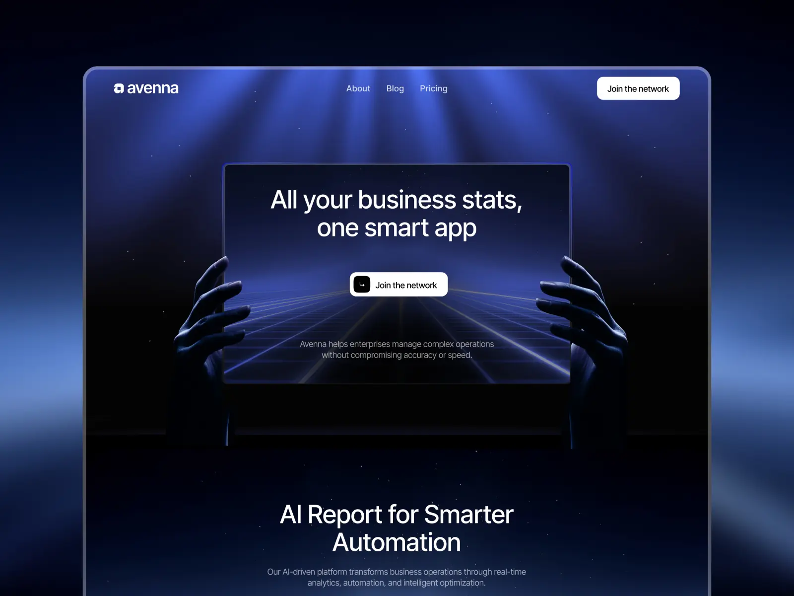 Avenna — AI App Website — Adam Unroot.design Framer Template