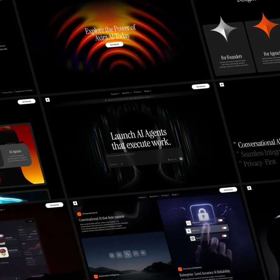 Axira — Launch AI Agents That Work — FTC Studio Framer Template