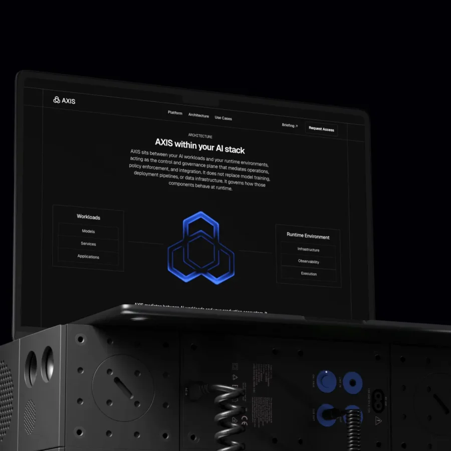 AXIS - Lite — AI Infrastructure + Briefing view — Nico Ramella Framer Template