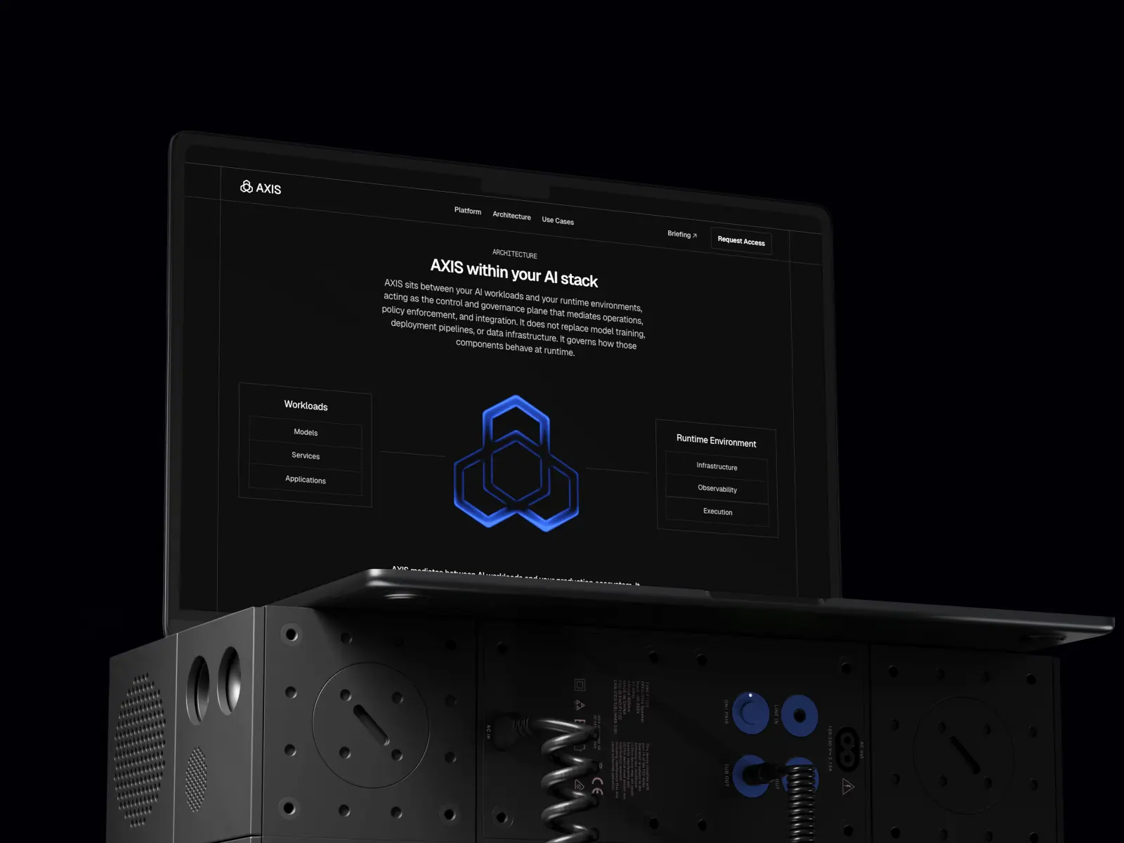 AXIS - Lite — AI Infrastructure + Briefing view — Nico Ramella Framer Template