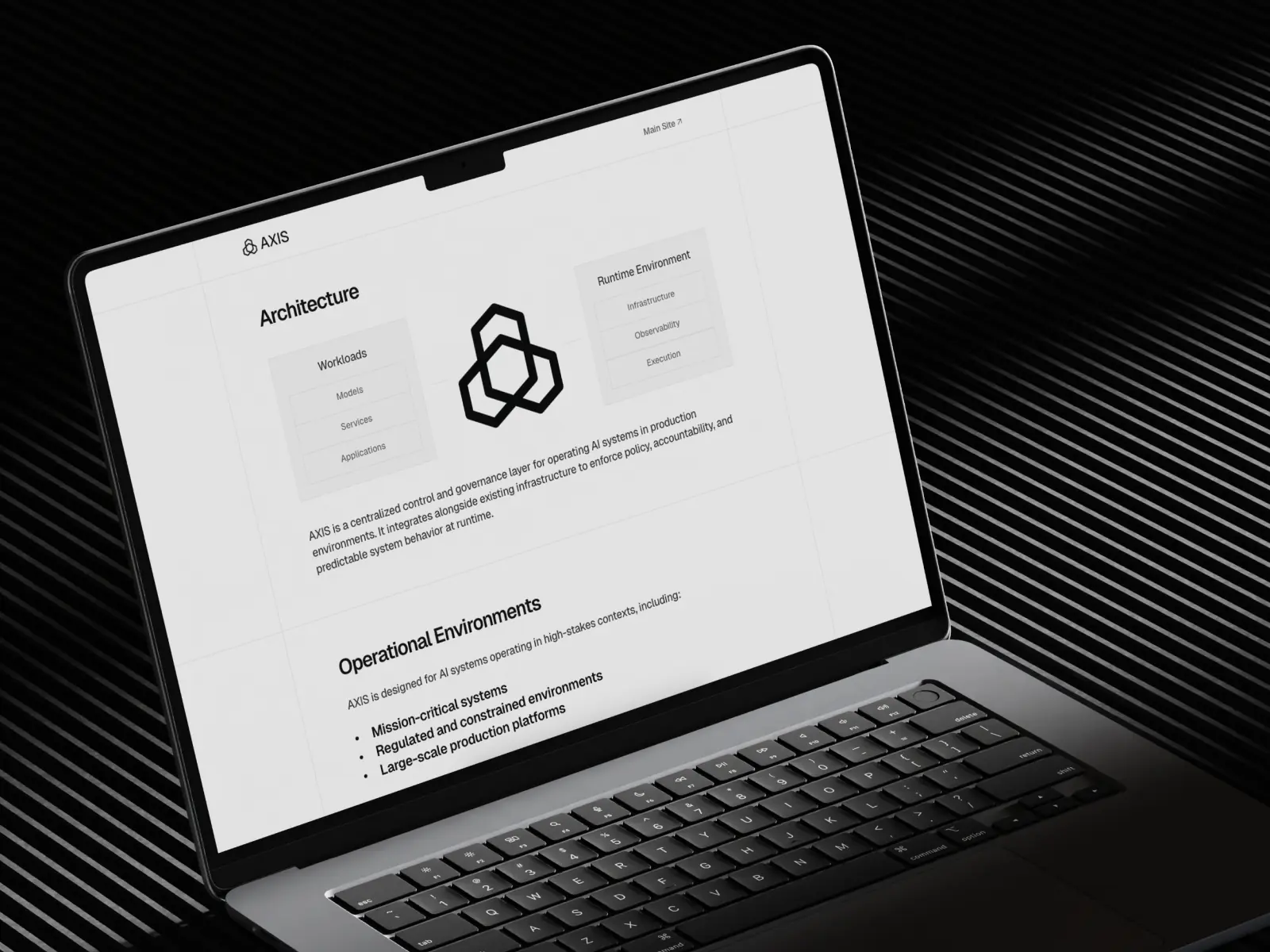 AXIS - Lite — AI Infrastructure + Briefing view