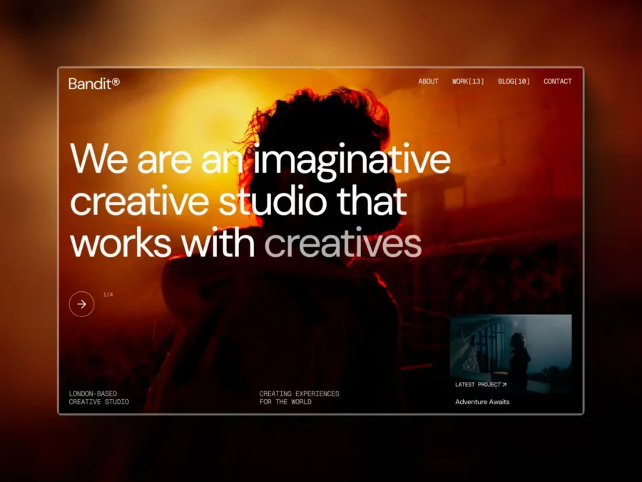 Bandit — Creative Studio Template — Vibrant Digital Framer Template