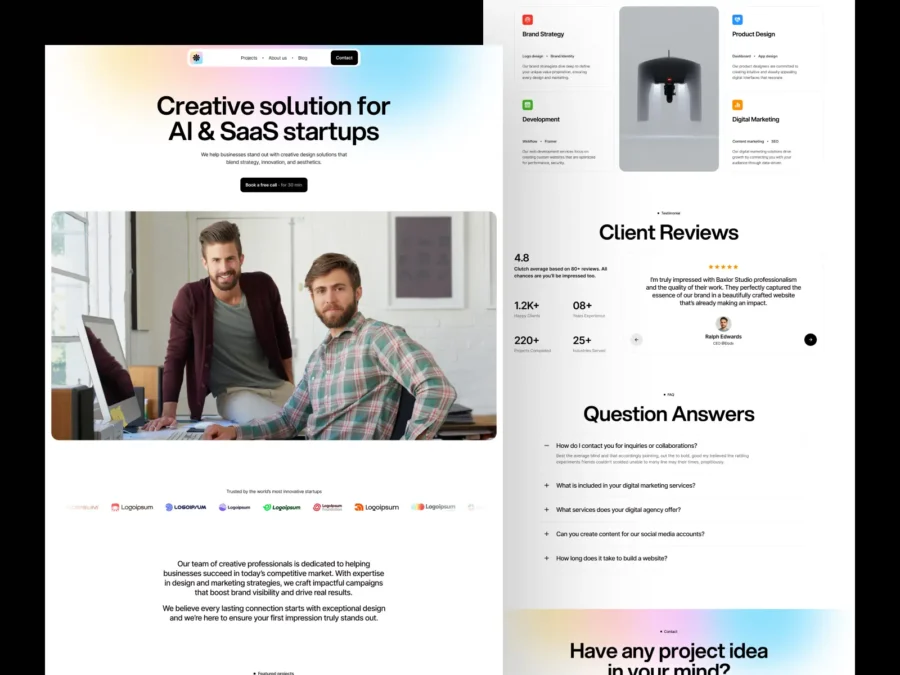 Baxlor — Portfolio Template — Abdur Rahman Framer Template