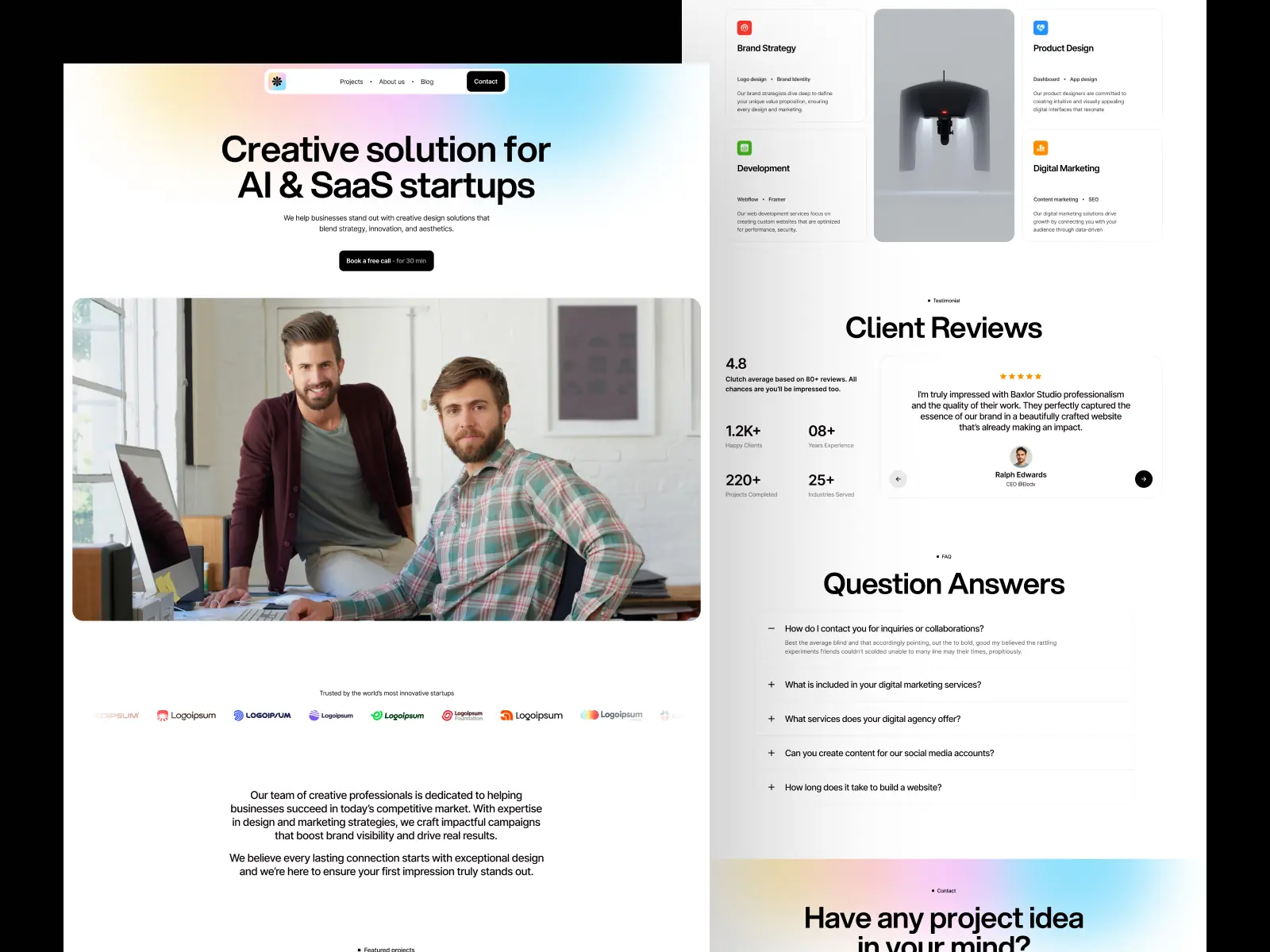 Baxlor — Portfolio Template — Abdur Rahman Framer Template
