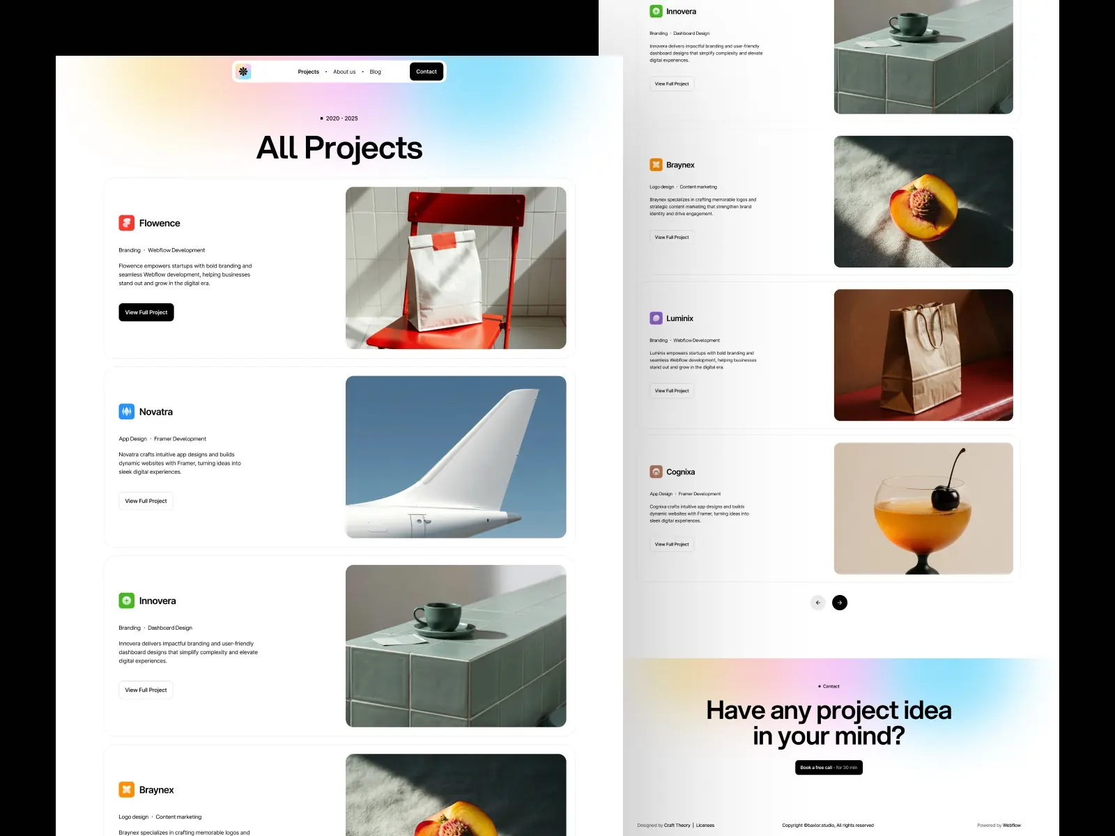 Baxlor — Portfolio Template