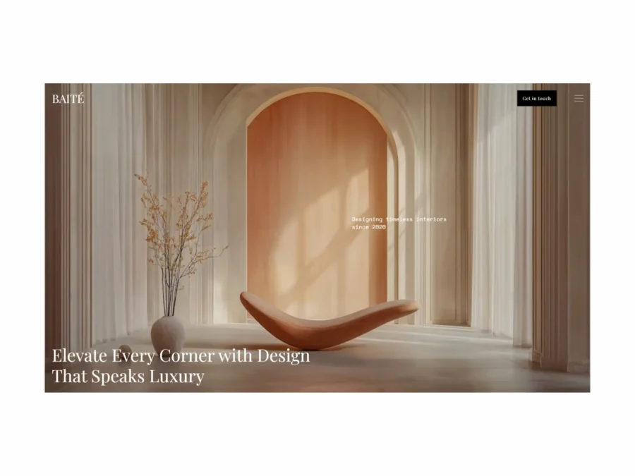 Bayté — Interior Design Agency Template — Nora Framer Template
