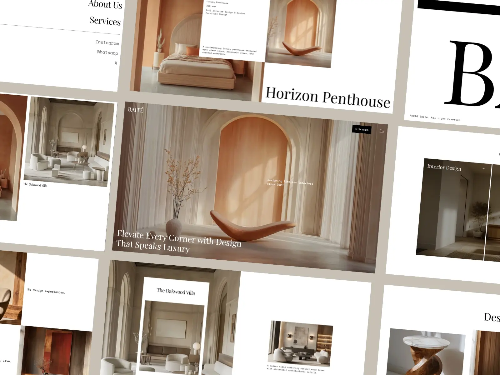 Bayté — Interior Design Agency Template