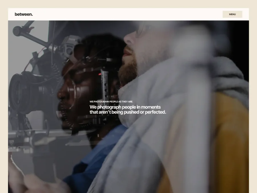 Between — Portfolio for visual storytellers — Raphael Oshituga Framer Template