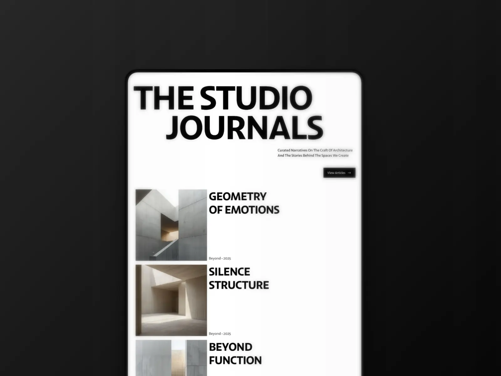 BeyondStudio — Architectural Portfolio