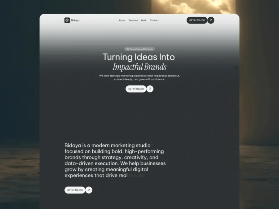 Bidaya — Agency, Studio, landing page — Mejed Alkoutaini Framer Template