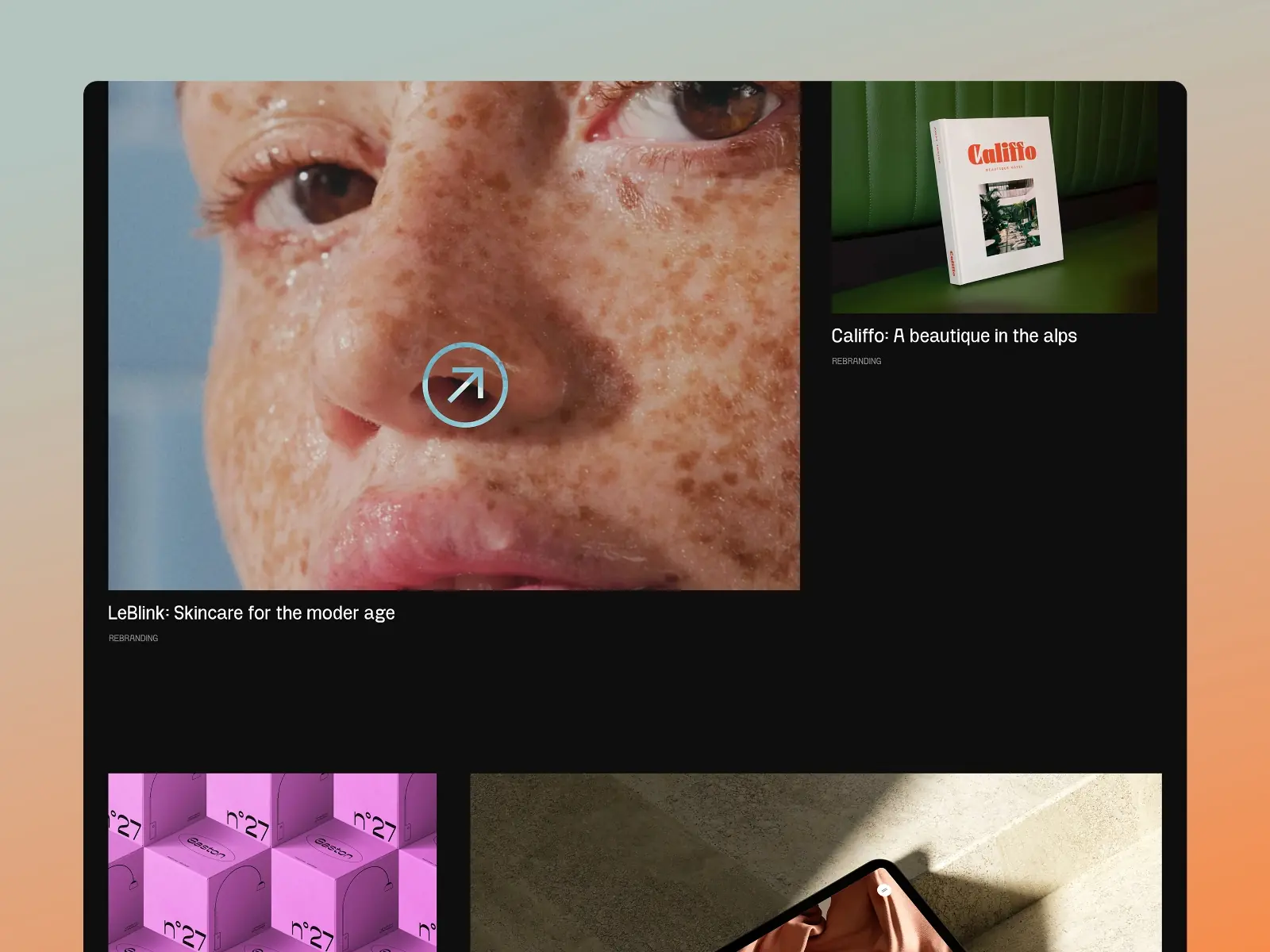 Billie — Immersive Premium Portfolio