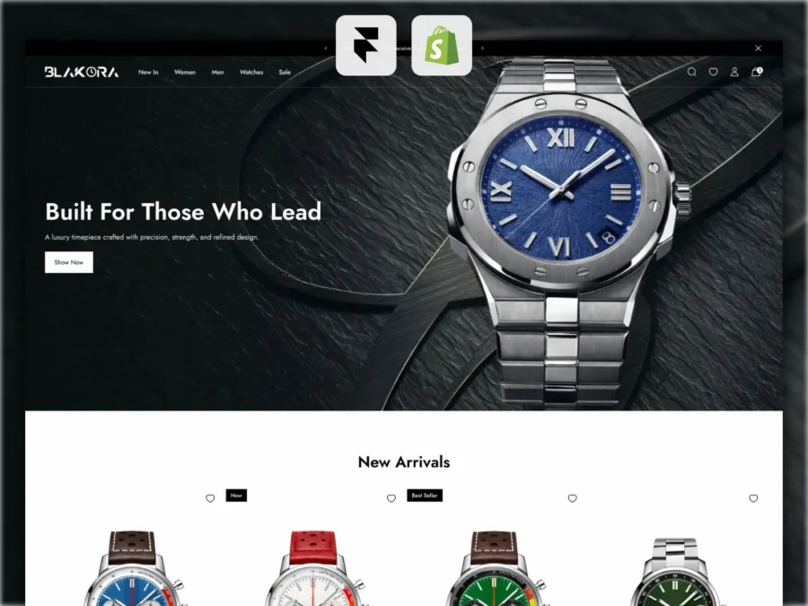 Blakora — Premium watch e-commerce template — Dharmesh Sudani Framer Template