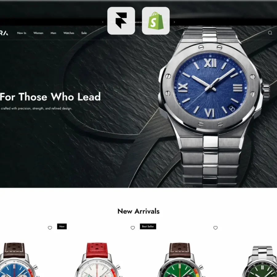 Blakora — Premium watch e-commerce template — Dharmesh Sudani Framer Template