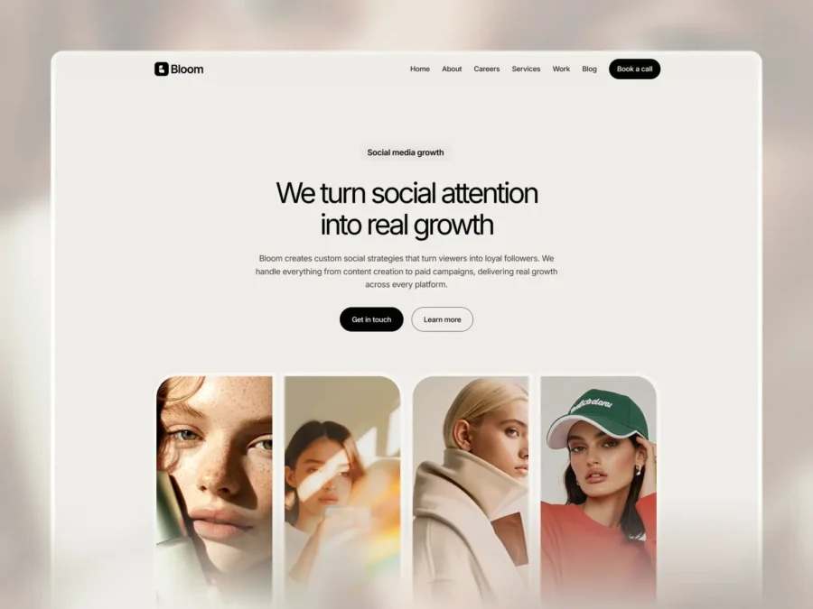 Blooms — Social Media Studio Template — Samuel G. Sumo Framer Template