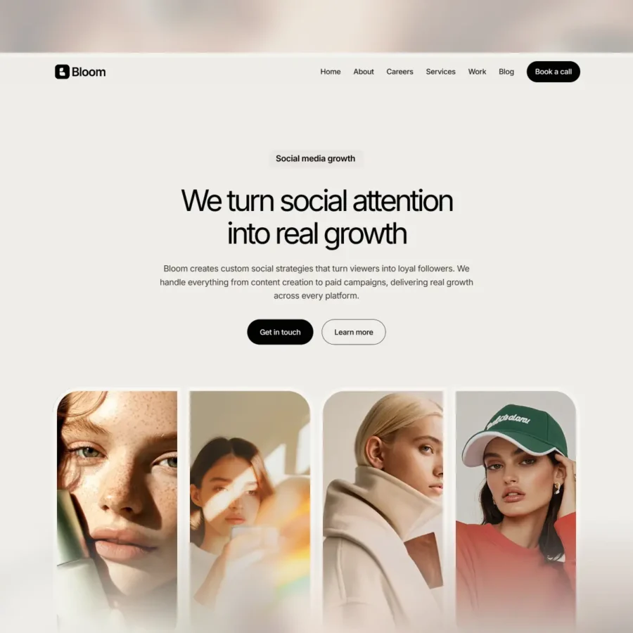 Blooms — Social Media Studio Template — Samuel G. Sumo Framer Template