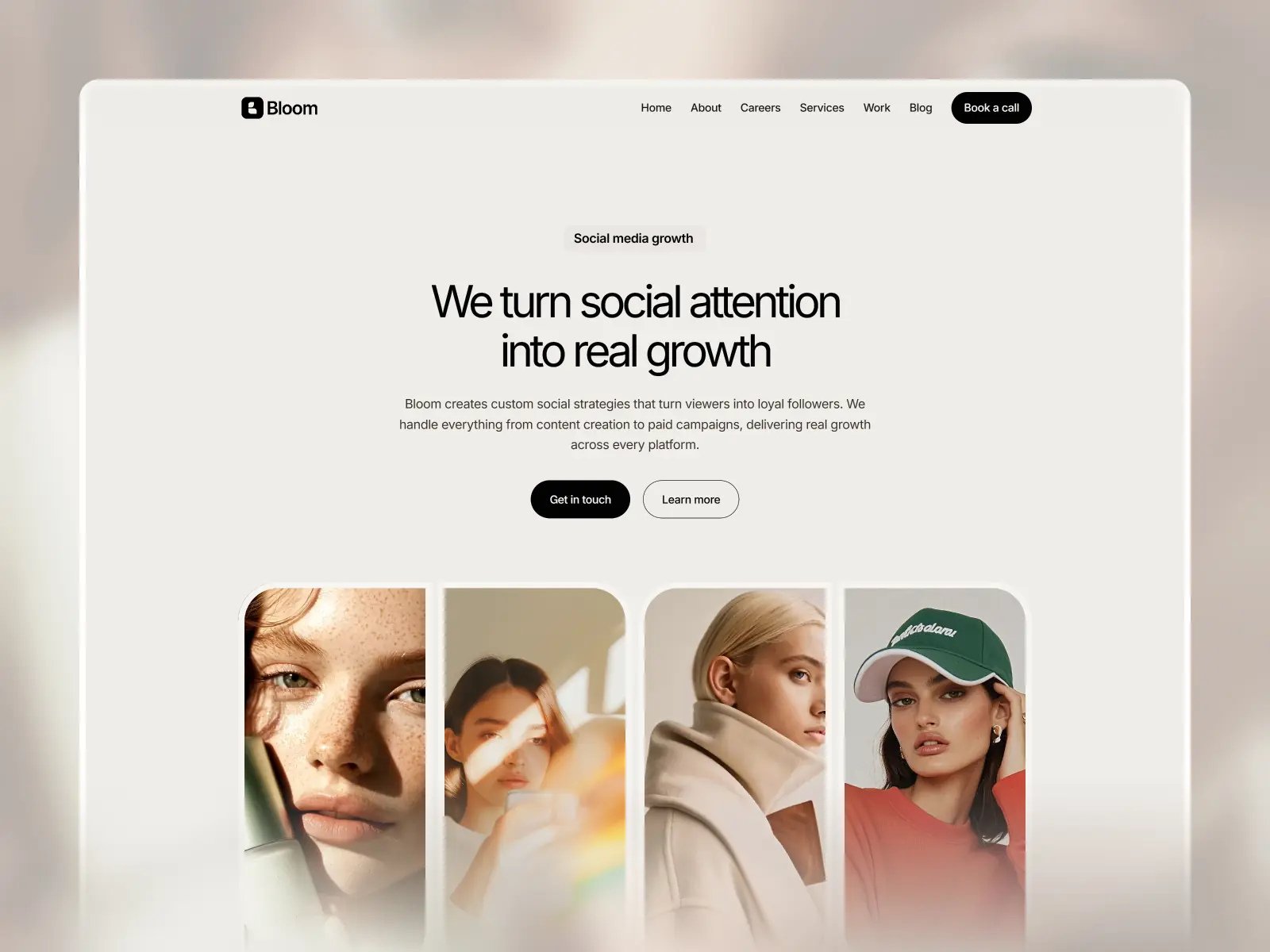 Blooms — Social Media Studio Template — Samuel G. Sumo Framer Template