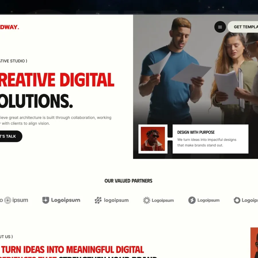 Boldway — Creative Digital Agency Template — Flowzai Framer Template