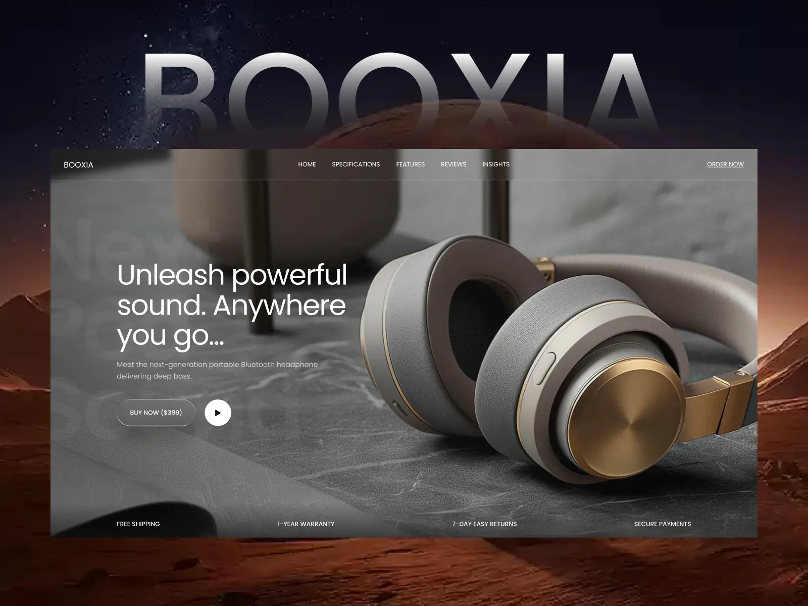Booxia — Single Product Framer Template — Template Munk Framer Template
