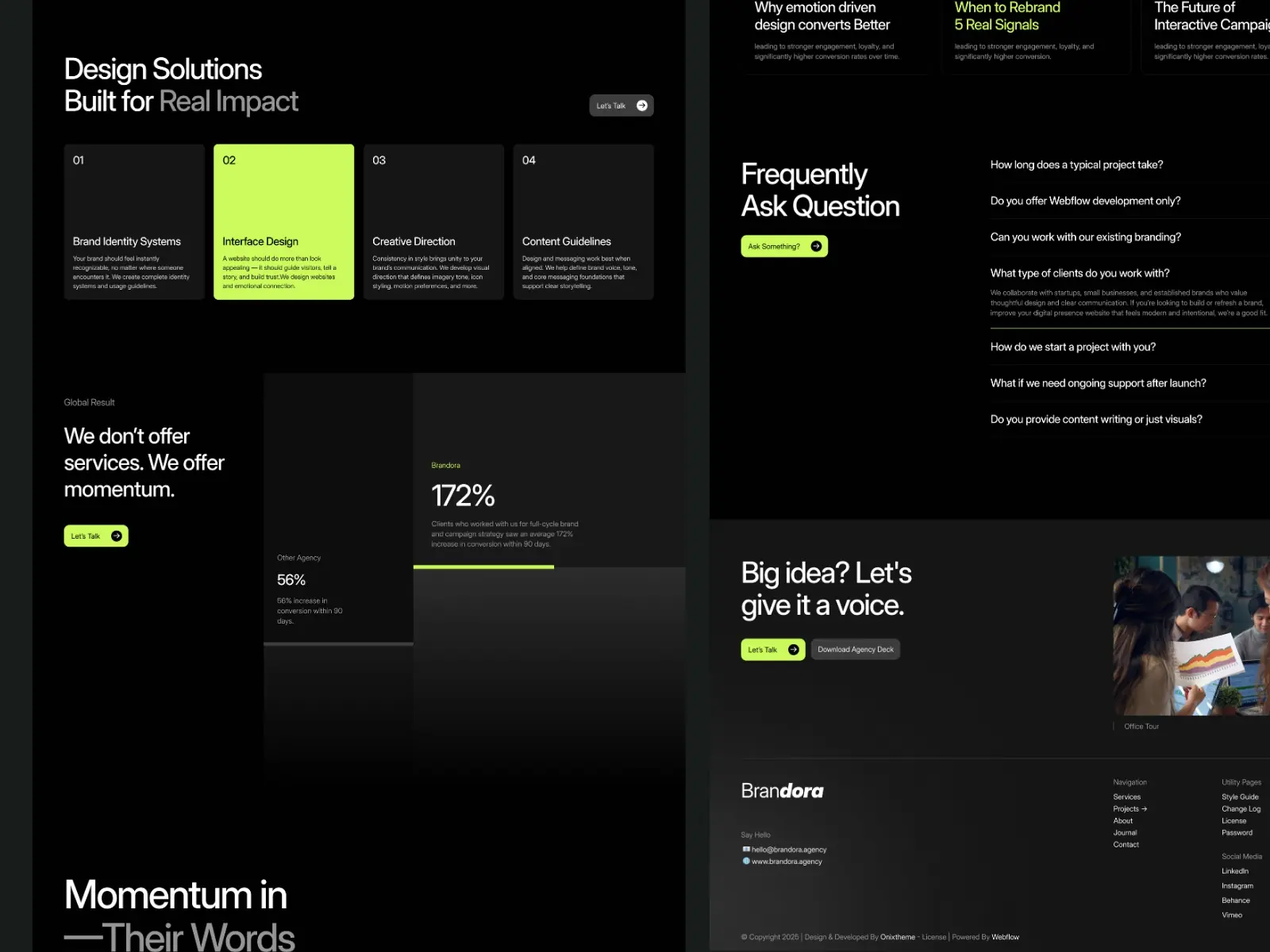 Brandora Co — Agency, Studio & Creative Template