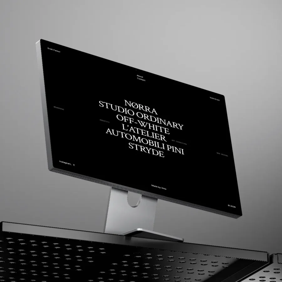 Brett Parker — Editorial Portfolio Template — Virtù Framer Template