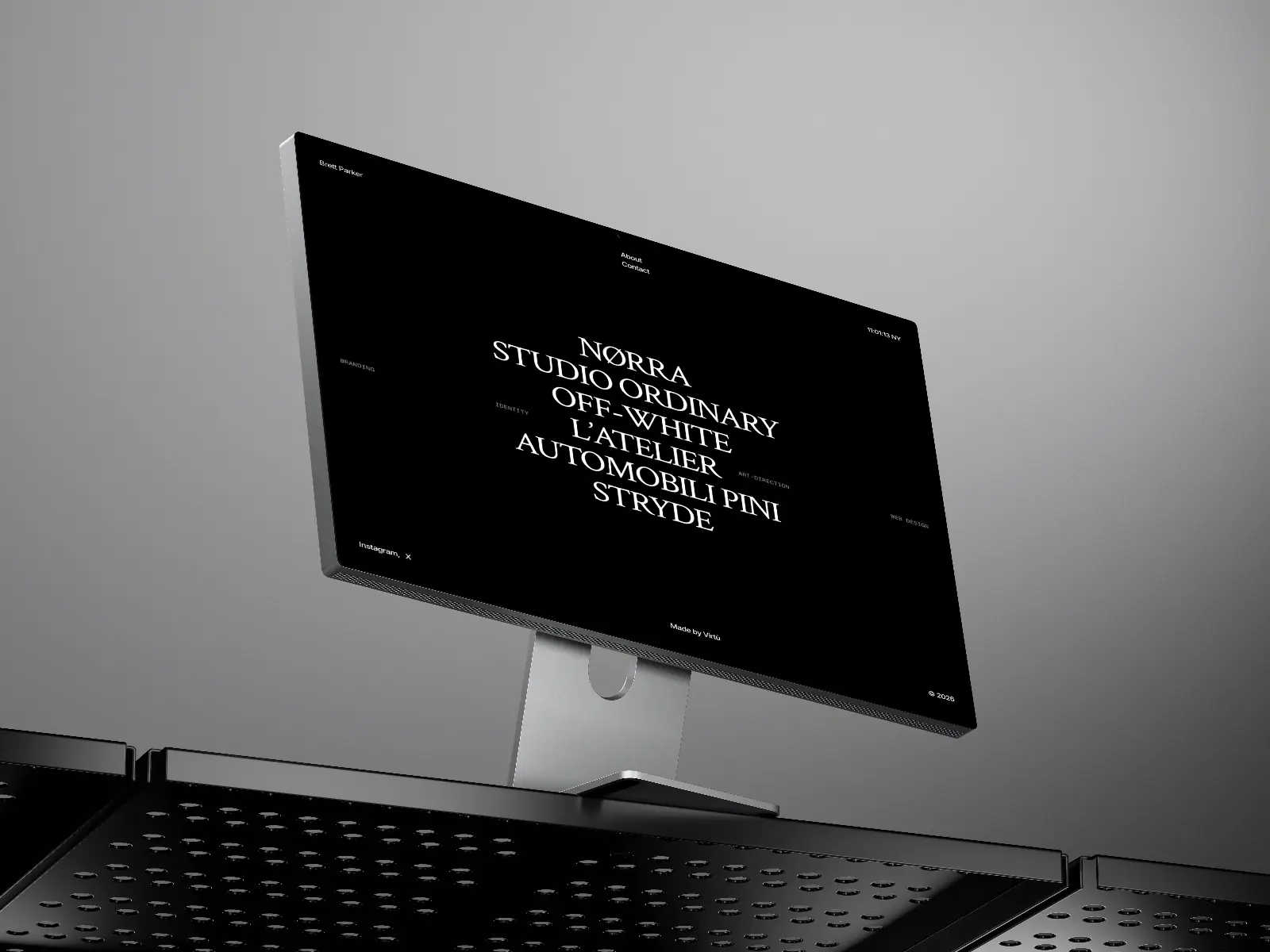 Brett Parker — Editorial Portfolio Template — Virtù Framer Template