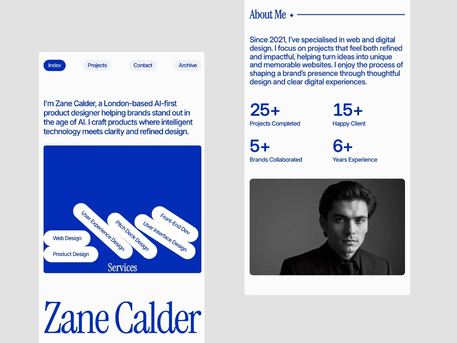 Calder — Minimal Portfolio Template