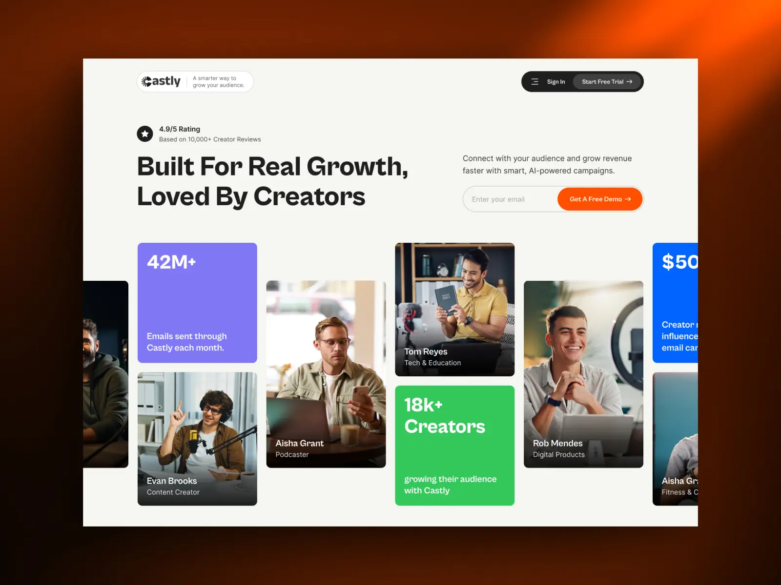 Castly — Podcast & Media Website Template — Ui Mile Framer Template