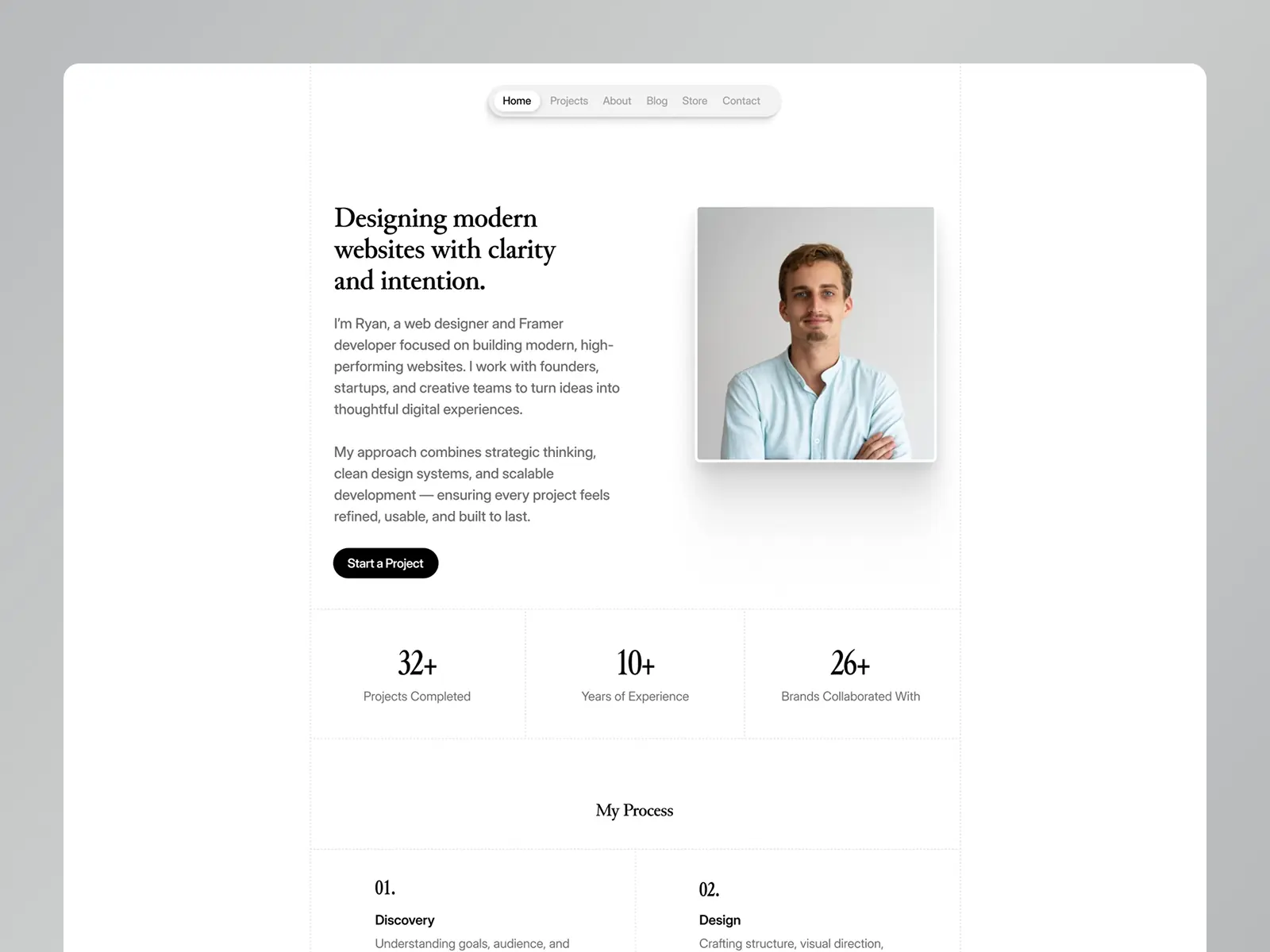 Cathan — Minimal Portfolio Template