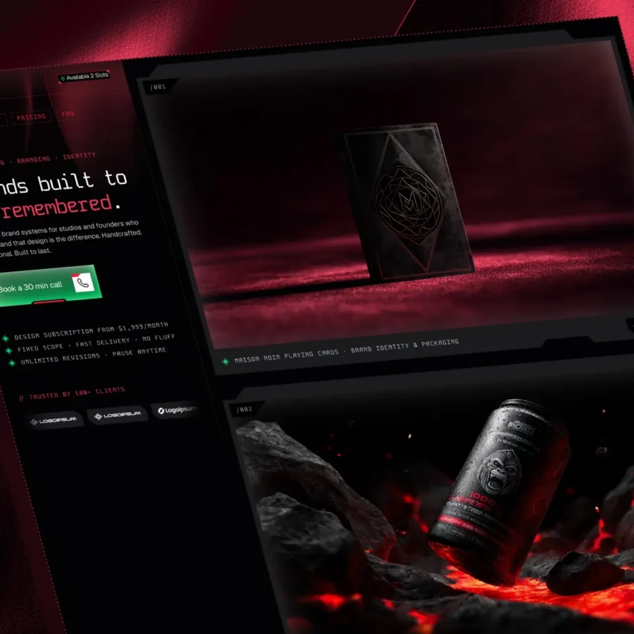 Claret — Dark Luxury Brand Agency Template — Blurr Haus Framer Template