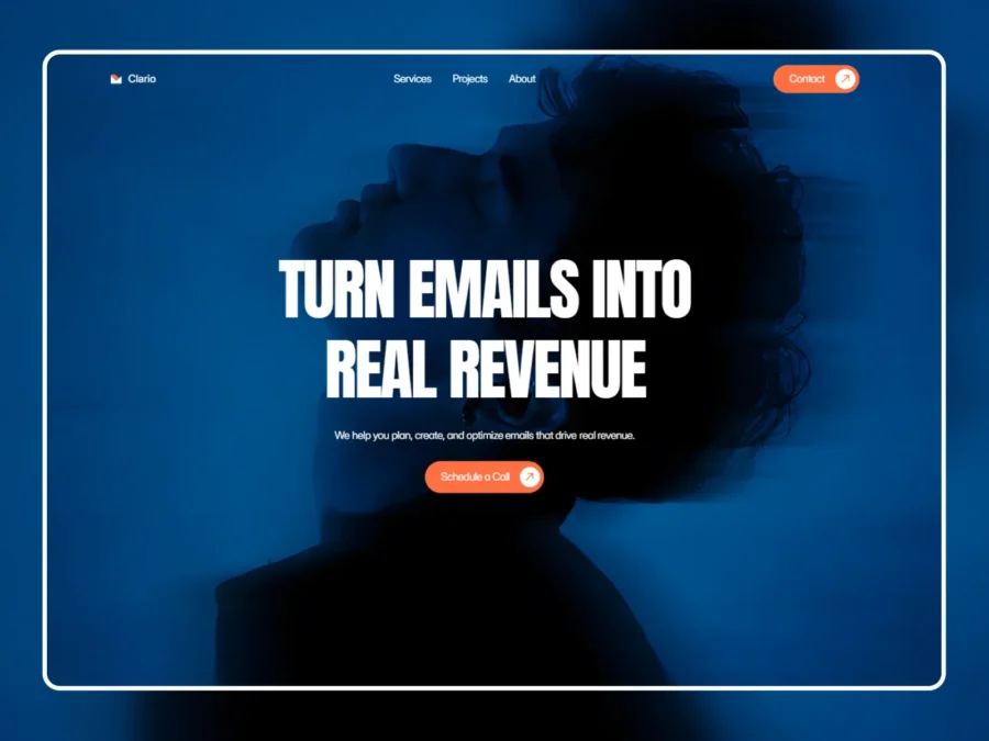 Clariyo — Email Marketing Agency Template — Cycloto Framer Template