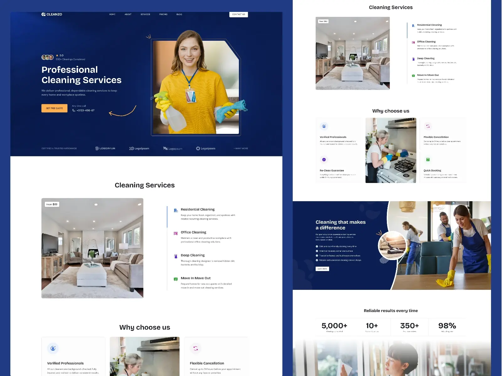 Cleanzo — Cleaning Service Template