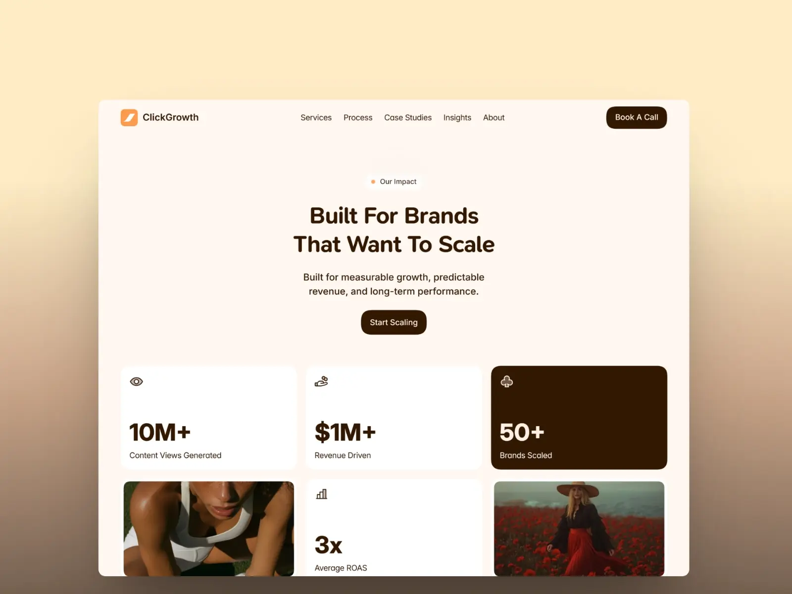 ClickGrowth — Social Media Agency Template