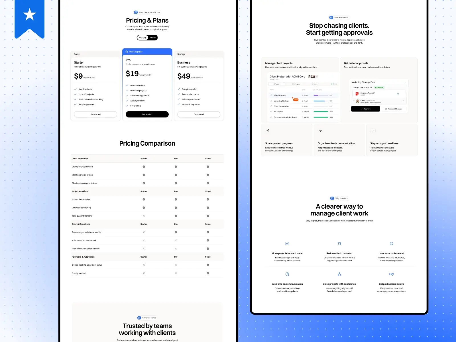 ClientHub — Client Portal SaaS Template