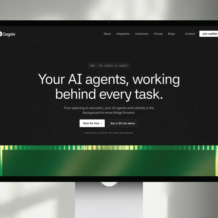Cogniv — AI Agent & Automation Template — Vinayak Thakur Framer Template