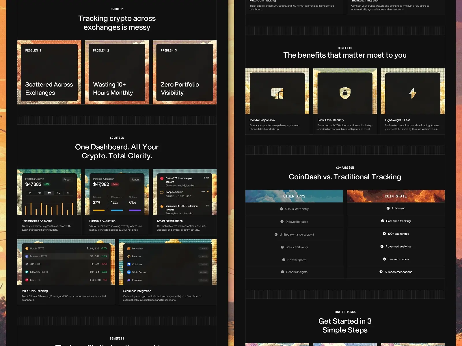 CoinDash — Crypto Portfolio Tracker Template