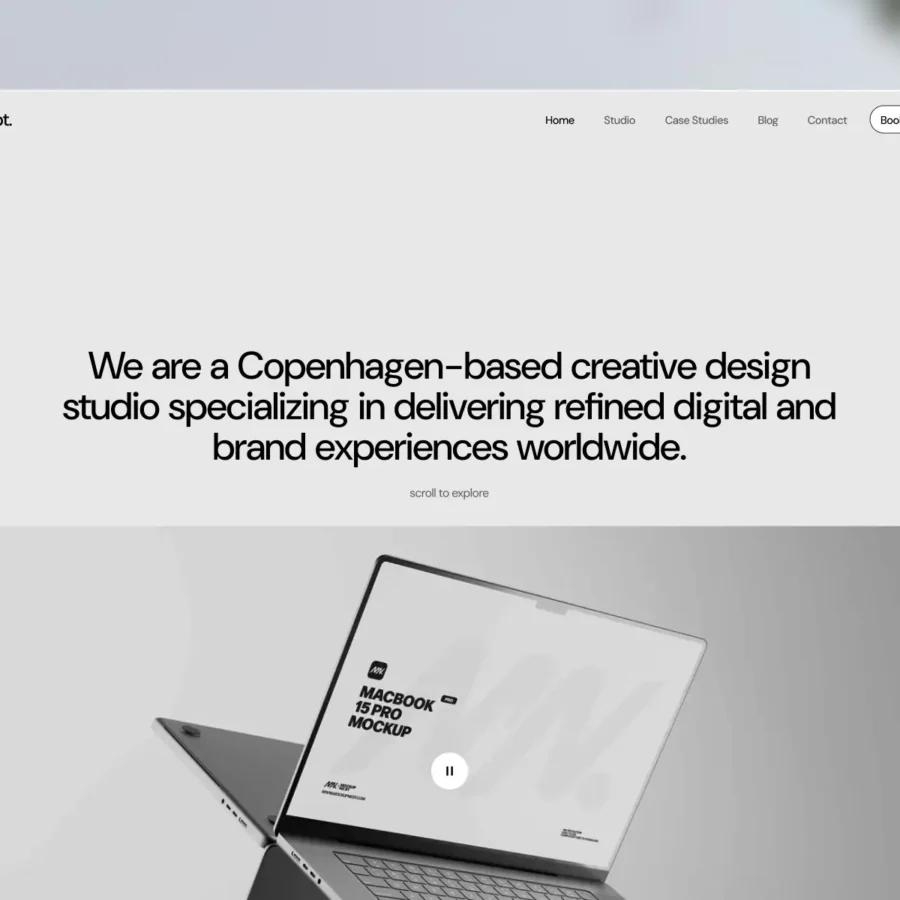 Concept — Creative Design Studio Template — Futured Studio Framer Template