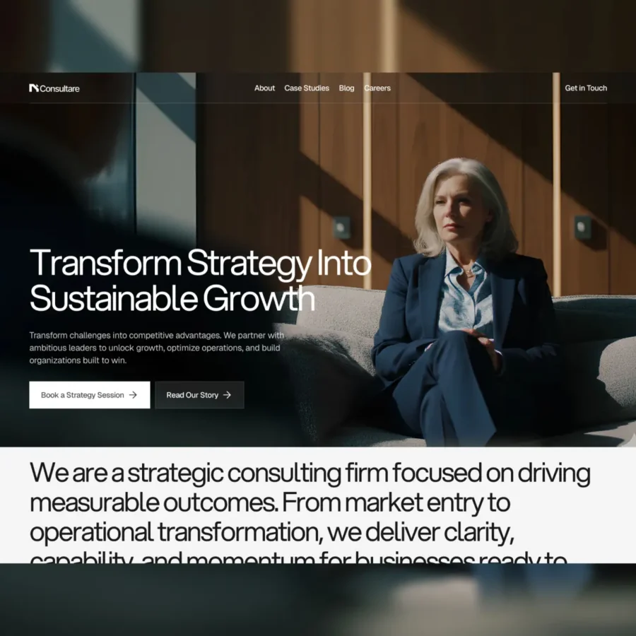 Consultare — Consulting & Business Template — Vinayak Thakur Framer Template