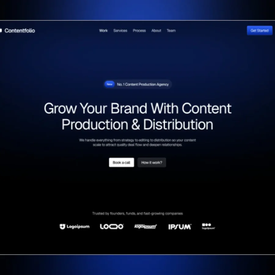 Contentfolio — Content Agency Template — Sarthak Verma Framer Template