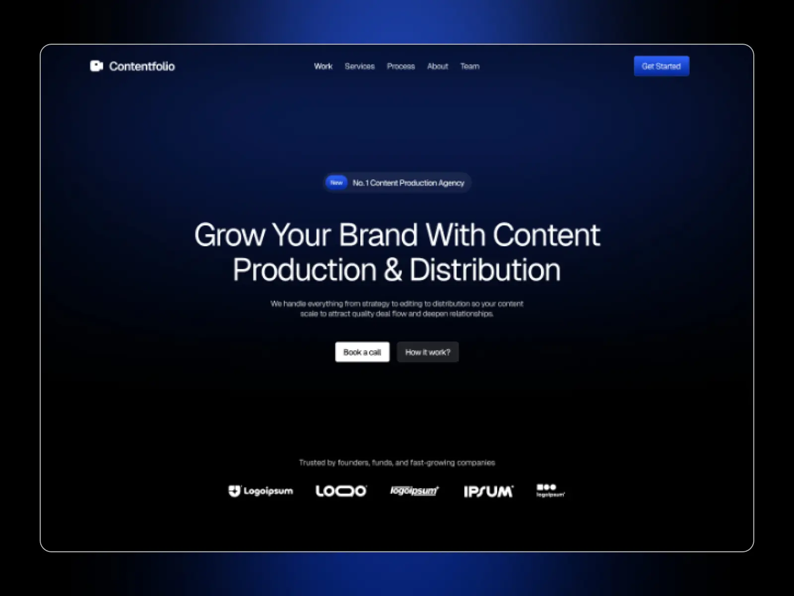 Contentfolio — Content Agency Template — Sarthak Verma Framer Template