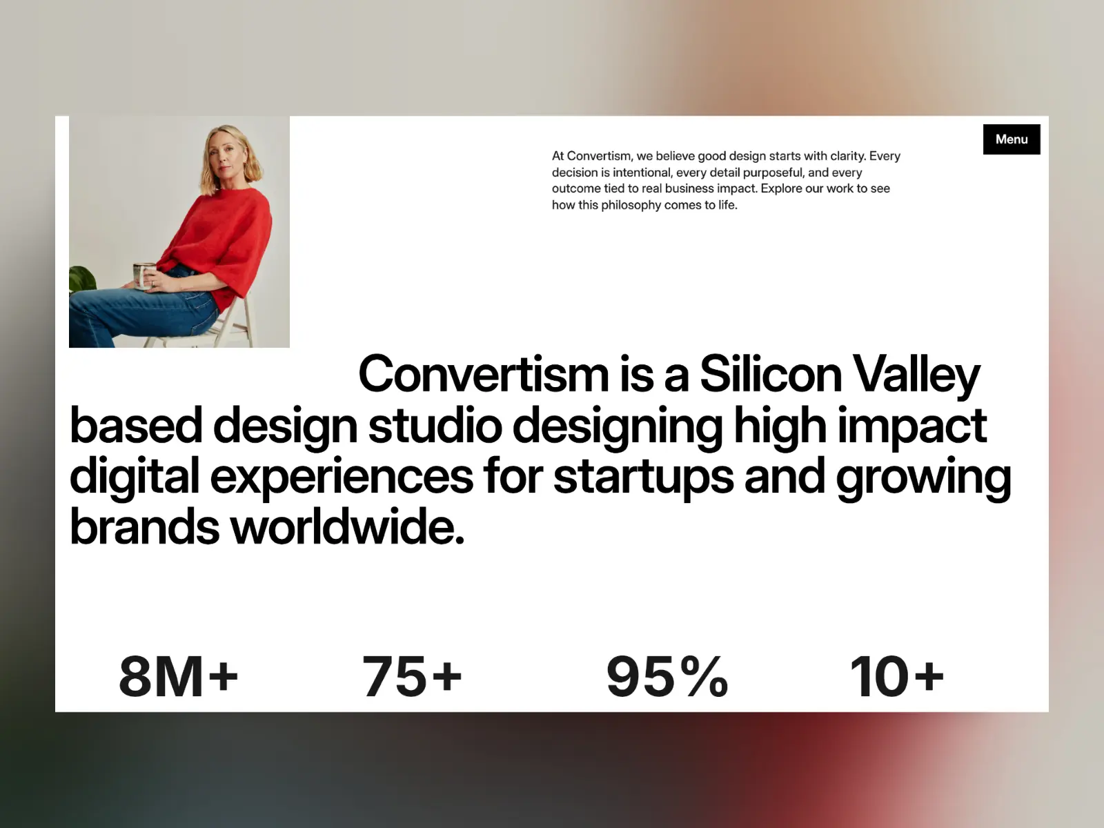 Convertism® — Premium studio website template — Aamir Saifi Framer Template