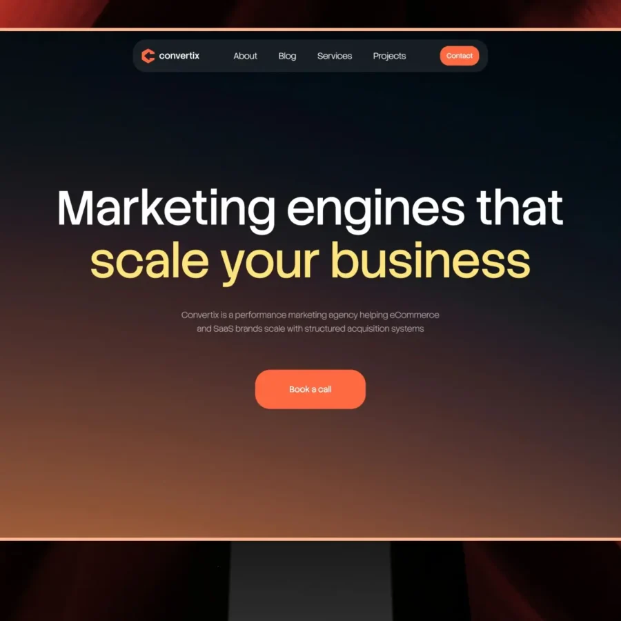 Convertix — Marketing Agency & Digital Agency — Daniil Verlan Framer Template