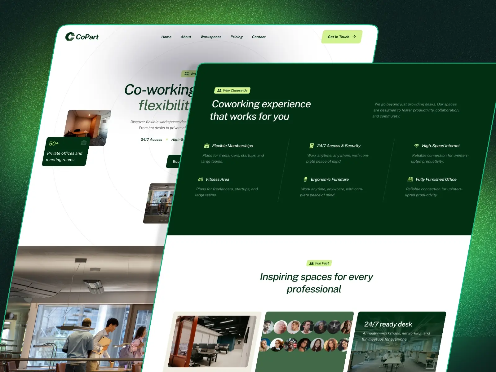 CoPart — Coworking Space Website Template