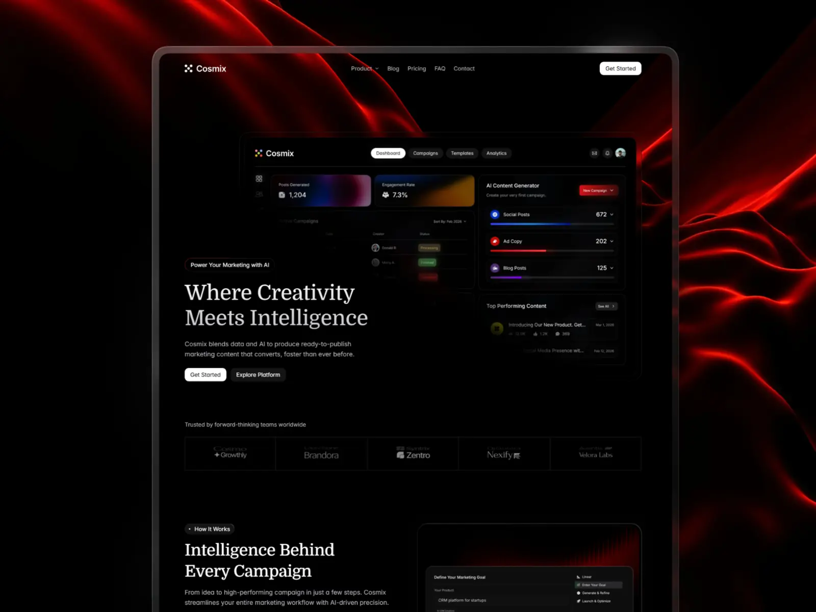 Cosmix — AI & SaaS Website Template — Emre Gocen Framer Template