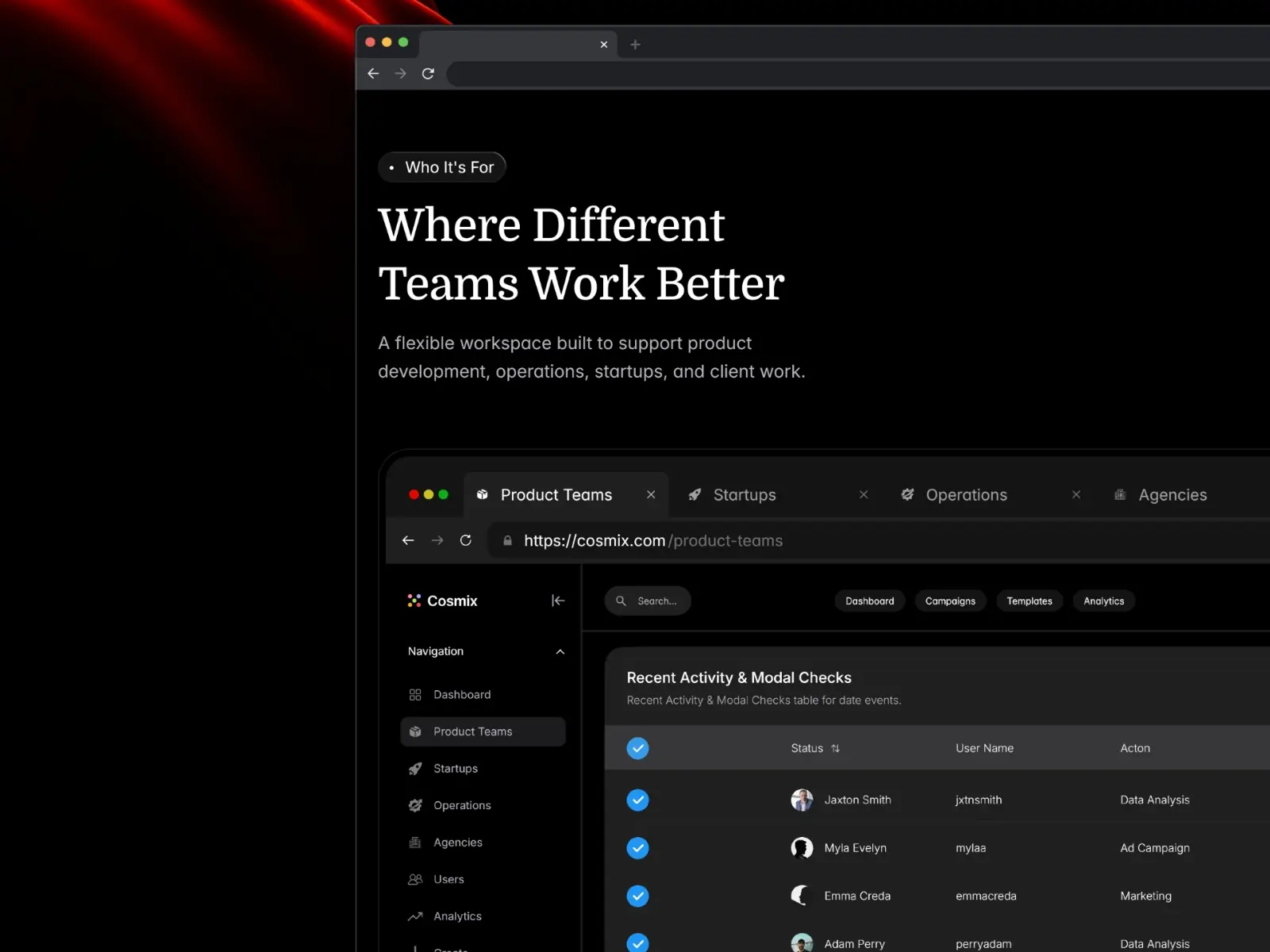 Cosmix — AI & SaaS Website Template